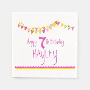 Servilleta De Papel Servilletas conocidas del empavesado cumpleaños