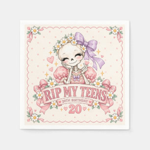 Servilleta De Papel Servilletas Coquette RIP Mis Años de Adolescente C