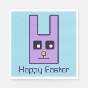 Servilleta De Papel Servilletas cuadradas del conejito de pascua