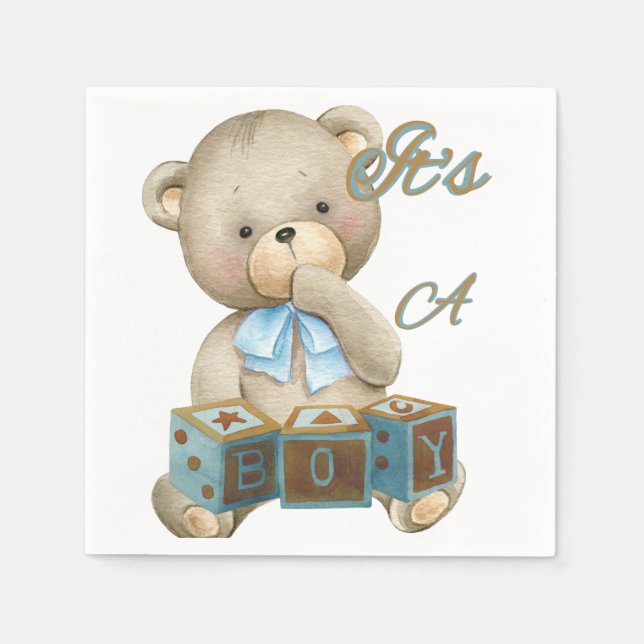 Servilleta De Papel Servilletas de 3 capas Es un niño (Anverso)