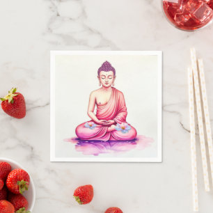 Servilleta De Papel Servilletas de acuarela de Yogini / Buda, Meditaci