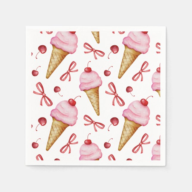 Servilleta De Papel Servilletas de Acuarela Sweet Coquette (Anverso)