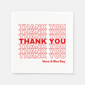 Servilleta De Papel Servilletas de Agradecimiento