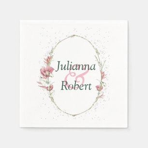 Servilleta De Papel Servilletas de amapolas rosadas