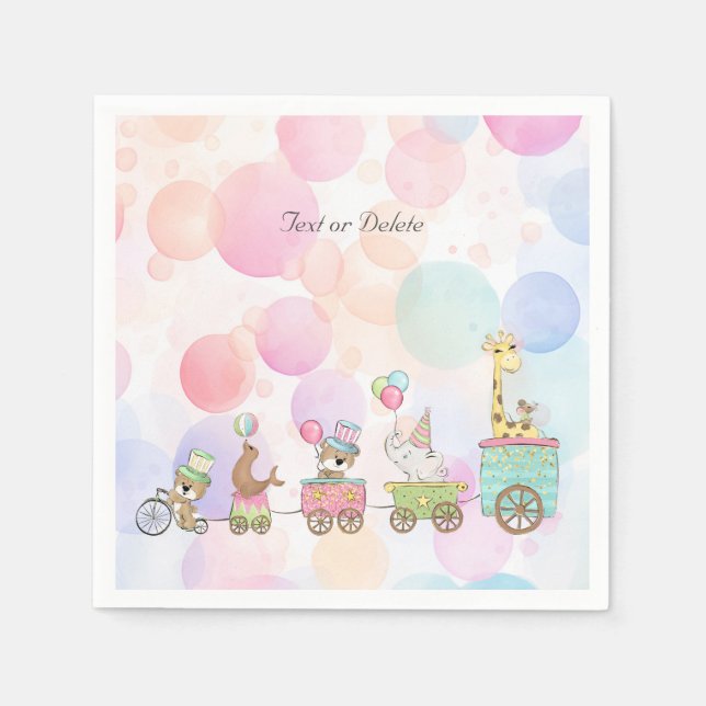 Servilleta De Papel Servilletas de Animales de Circo (Anverso)