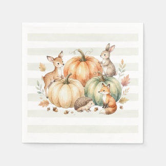 Servilleta De Papel Servilletas de Animales del Bosque de Otoño