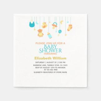 Servilleta De Papel Servilletas de Baby Shower con un Diseño Decorativ