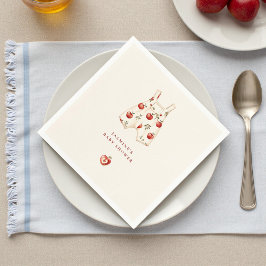 Servilleta De Papel Servilletas de baby shower de acuarela Apple of Ou