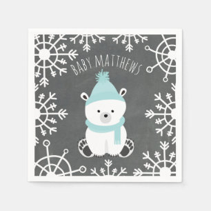 Servilleta De Papel Servilletas de Baby Shower del muchacho del