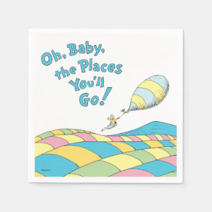 Servilleta De Papel Servilletas de Baby Shower Oh, Baby, the Places Yo