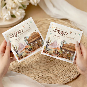 Servilleta De Papel Servilletas de baño de bebé Little Cowboy Wild Wes
