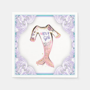 Servilleta De Papel Servilletas de baño de bebé sirena