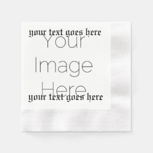 Servilleta De Papel Servilletas de bautizo personalizadas con foto y t