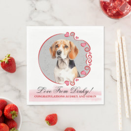 Servilleta De Papel Servilletas de boda Beagle con foto de perros