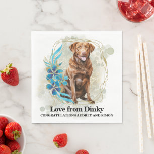 Servilleta De Papel Servilletas de boda Chesapeake Bay Retriever I Doo
