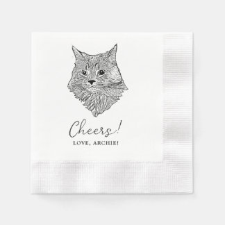 Servilleta De Papel Servilletas de boda con dibujos personalizados de