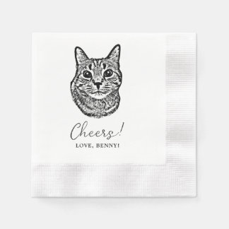 Servilleta De Papel Servilletas de boda con dibujos personalizados de