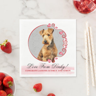 Servilleta De Papel Servilletas de boda con foto de perros de raza Lak