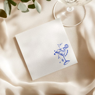 Servilleta De Papel Servilletas de boda con garabato de pelota de golf