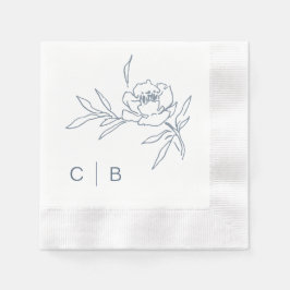 Servilleta De Papel Servilletas de boda con monograma simples