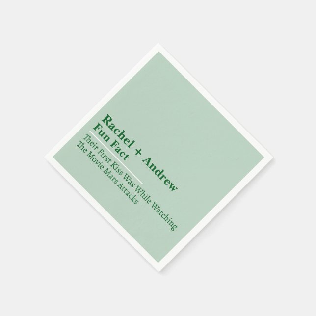 Servilleta De Papel Servilletas de boda con nombre personalizado diver (Borde)