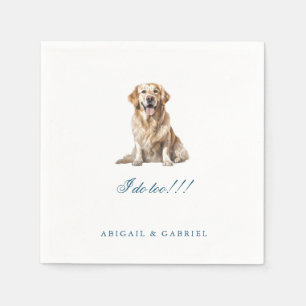 Servilleta De Papel Servilletas de boda de mascota personalizadas con 