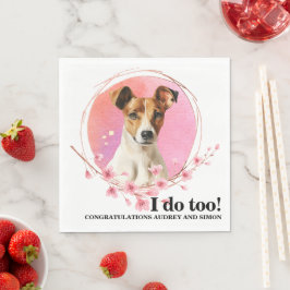 Servilleta De Papel Servilletas de boda de Smooth Fox Terrier con foto