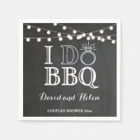 Servilletas de boda de tiza 'Yo hago barbacoa'