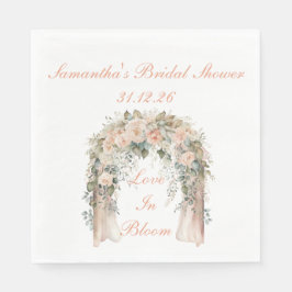 Servilleta De Papel Servilletas de boda elegantes con flores de meloco