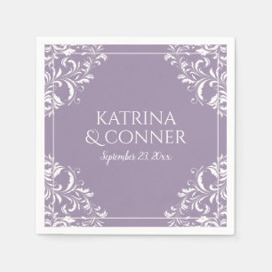 Servilleta De Papel Servilletas de boda elegantes Nadine (Lavanda)