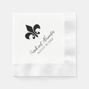 Servilleta De Papel Servilletas de boda Fleur de Lis