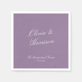 Servilleta De Papel Servilletas de boda Jardín Malva