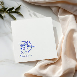 Servilleta De Papel Servilletas de boda para cóctel con Cupido dibujad