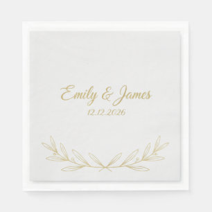 Servilleta De Papel Servilletas de boda personalizadas Estampado en