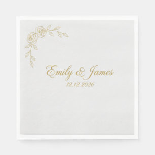 Servilleta De Papel Servilletas de boda personalizadas Estampado en