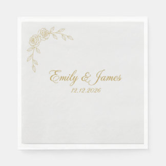 Servilleta De Papel Servilletas de boda personalizadas | Estampado en