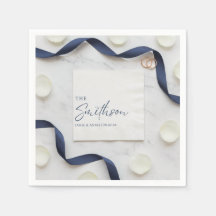 Servilletas de boda personalizadas: Monograma, Ele