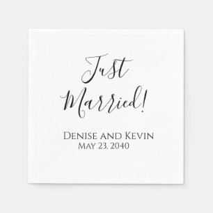 Servilleta De Papel Servilletas de Boda Personalizadas Recién Casados
