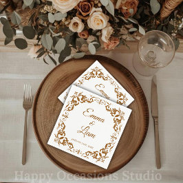 Servilleta De Papel Servilletas de Boda Rústicas Mexicanas