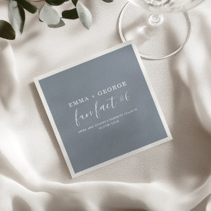 Servilleta De Papel Servilletas de Bodas con Datos Divertidos