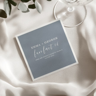 Servilleta De Papel Servilletas de Bodas con Datos Divertidos