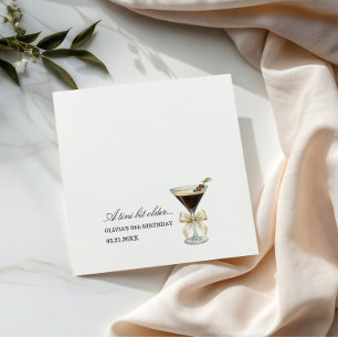 Servilleta De Papel Servilletas de Bow para Martini de Cumpleaños Un P