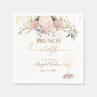 Servilleta De Papel Servilletas de Brunch Burbujeante Rosas Polvorient