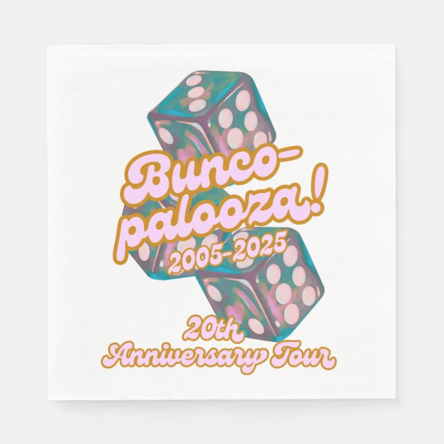 Servilleta De Papel Servilletas de Bunco-palooza (Anverso)