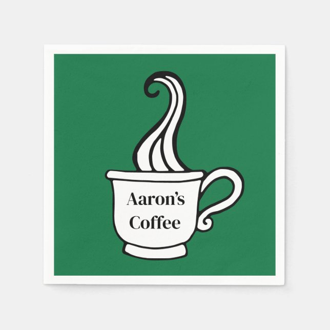 Servilleta De Papel Servilletas de café personalizadas (Anverso)