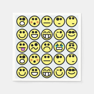 Servilleta De Papel servilletas de cara feliz para emoticonos