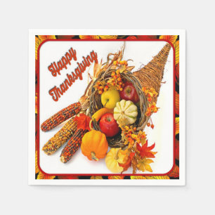 Servilleta De Papel Servilletas de cena de Thankgiving de la