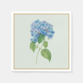 Servilleta De Papel Servilletas de Cocktail de Hortensia Azul - Elegan