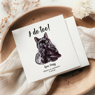Servilleta De Papel Servilletas de Cocktail para Boda de Gatos
