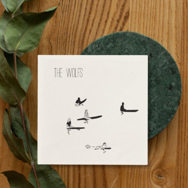 Servilleta De Papel Servilletas de Cocktail para Boda de Surf en la Pl (Subido por el creador)